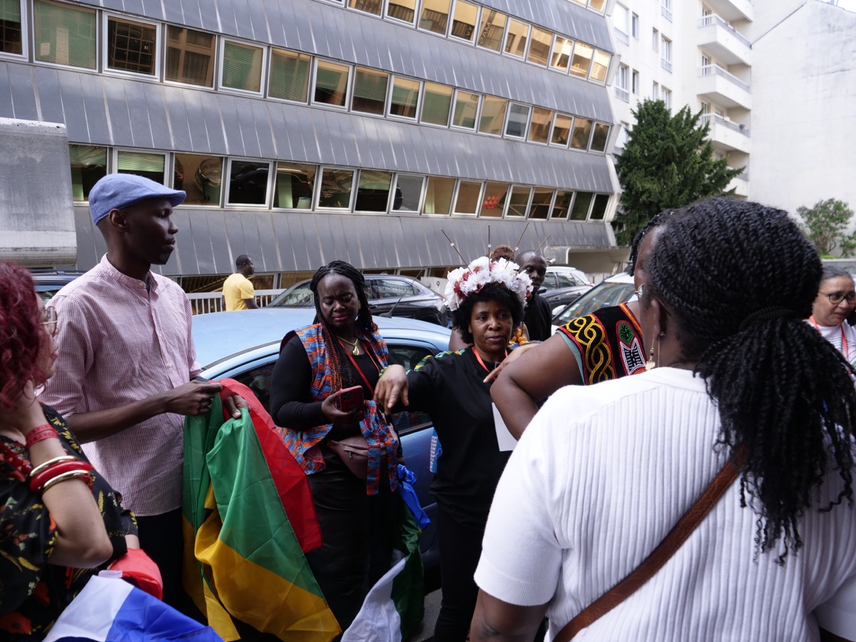 Espace convivial du pôle gastronomie de la Foire d'Afrique